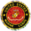 Marine Corps round prism decal