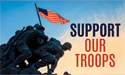 Support Our Troops Iwo Jima 3x5' flag