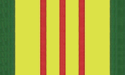 [Vietnam Service Ribbon Lt Poly Flag]