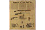 [Civil War Weapons Parchment Document]