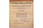 [Pledge of Allegiance Parchment Historical Documents]