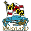[Maryland Blue Crab w/Flag Magnet]