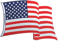 Large Wavy U.S. Flag Magnet