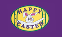 [Happy Easter Egg/Bunny Purple Flag]