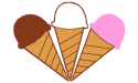 [Ice Cream Cones Flag]