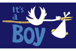 It's A Boy Stork flag