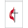 [Methodist Cross/Flame Garden Banner]