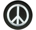 [Peace Sign Black/White Patch]