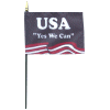 Yes We Can USA desk flag