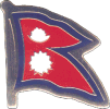Nepal Flag Pin
