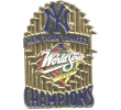 [1998 World Series Champs Trophy Yankees Pin]