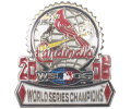 [2006 World Series Champs Globe Cardinals Pin]