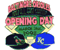 [1998 Orioles Opening Day Pin]