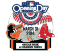 2014 Orioles Opening Day pin