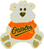 Orioles Teddy Bear pin