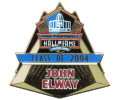 John Elway Hall of Fame Pin