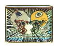 Super Bowl 31 Dueling Helmets Stamp Pin