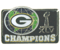 Super Bowl 45 Champion Packers Globe Pin