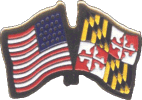 U.S. and Maryland Flag Pin