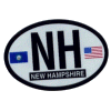 [New Hampshire Oval Reflective Decal]