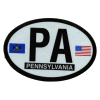 [Pennsylvania Oval Reflective Decal]